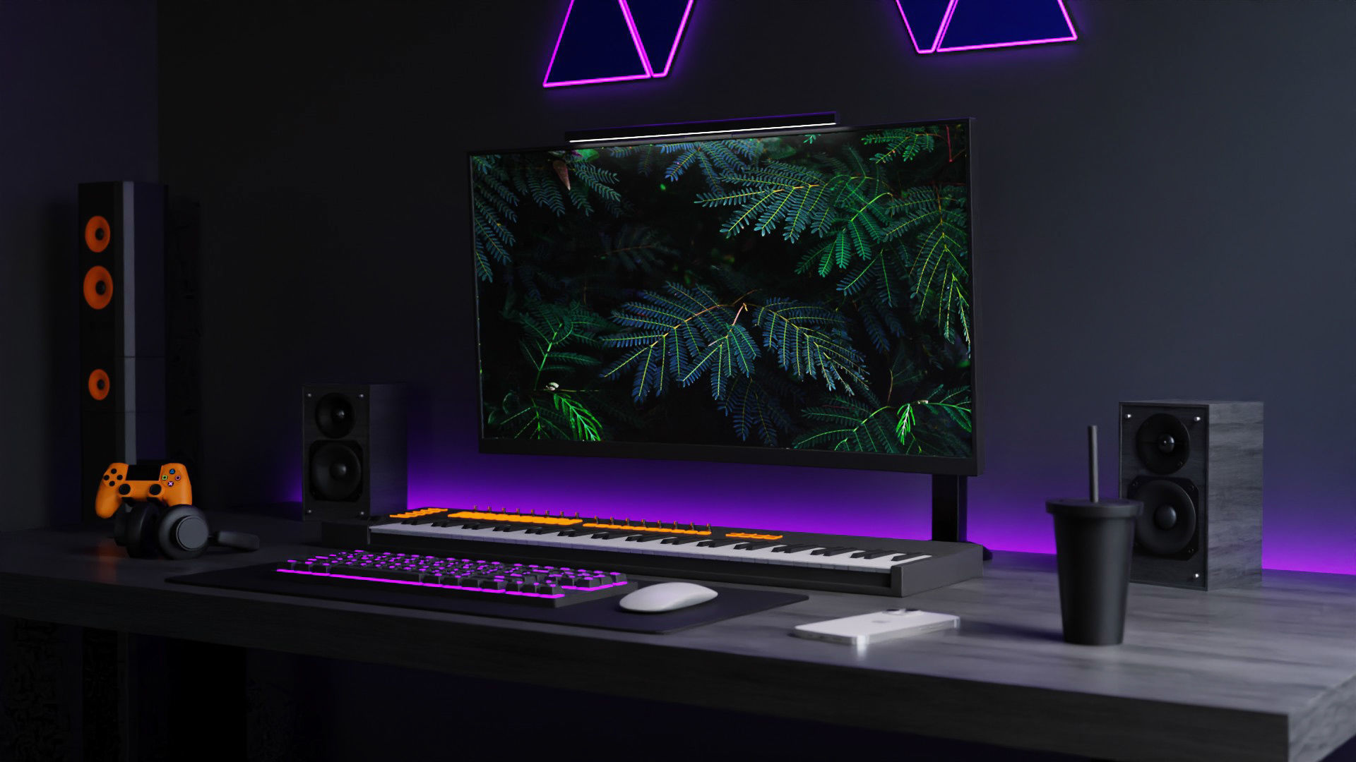 Modern Computer Desk 8 by Nikdox 3D model_1