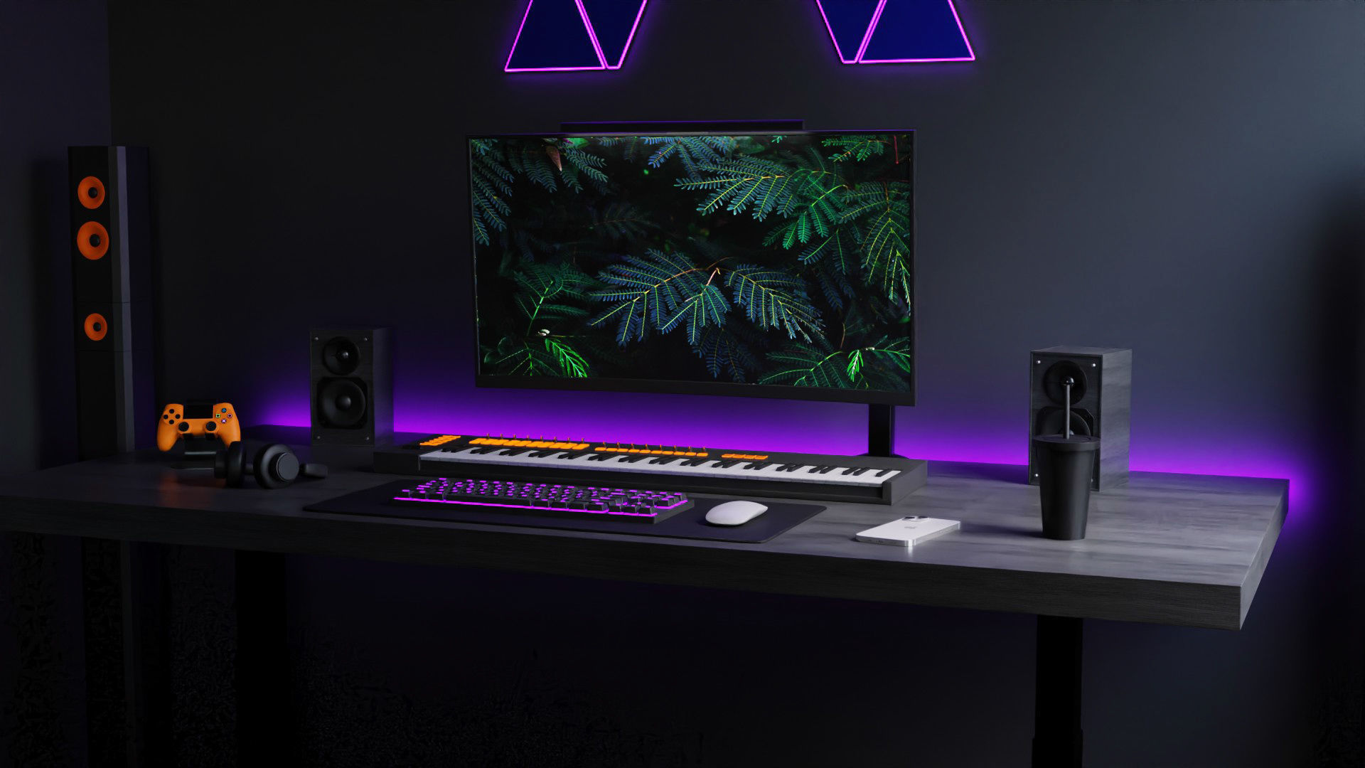 Modern Computer Desk 8 by Nikdox 3D model_3