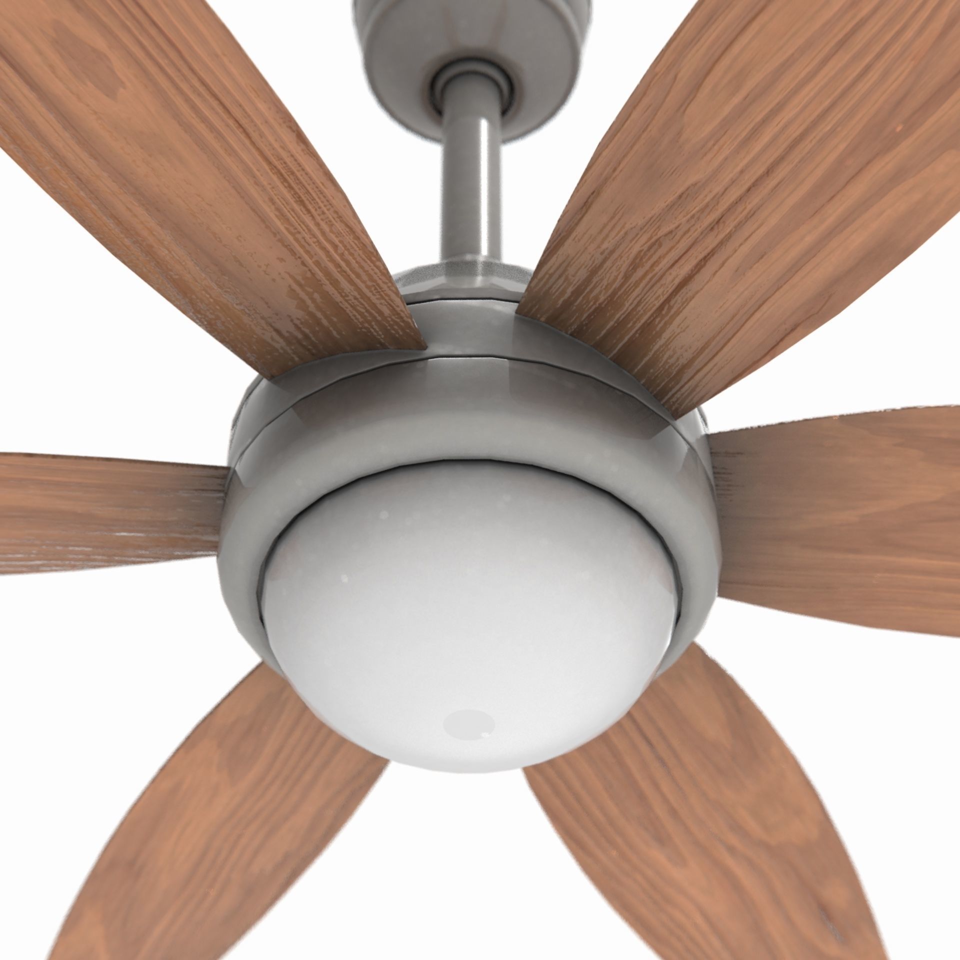 Ceiling Fan Low-poly 3D model_4