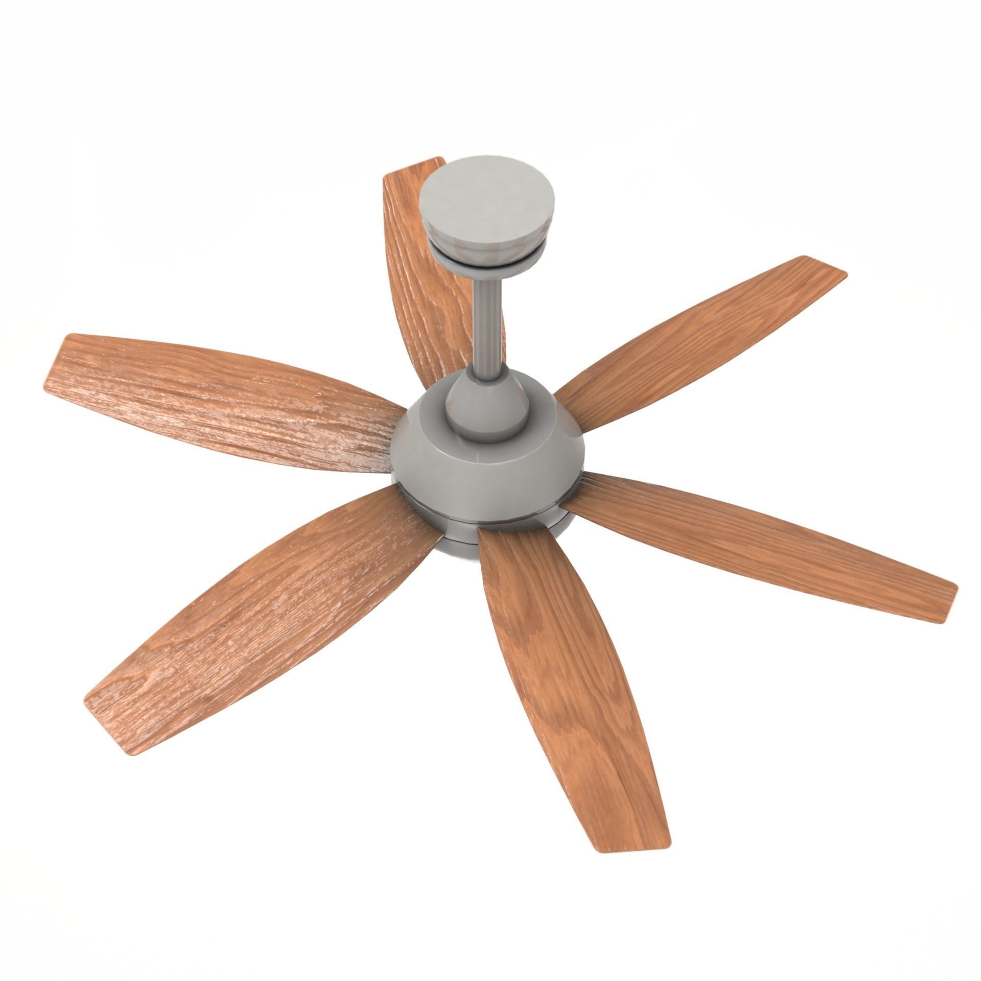 Ceiling Fan Low-poly 3D model_3