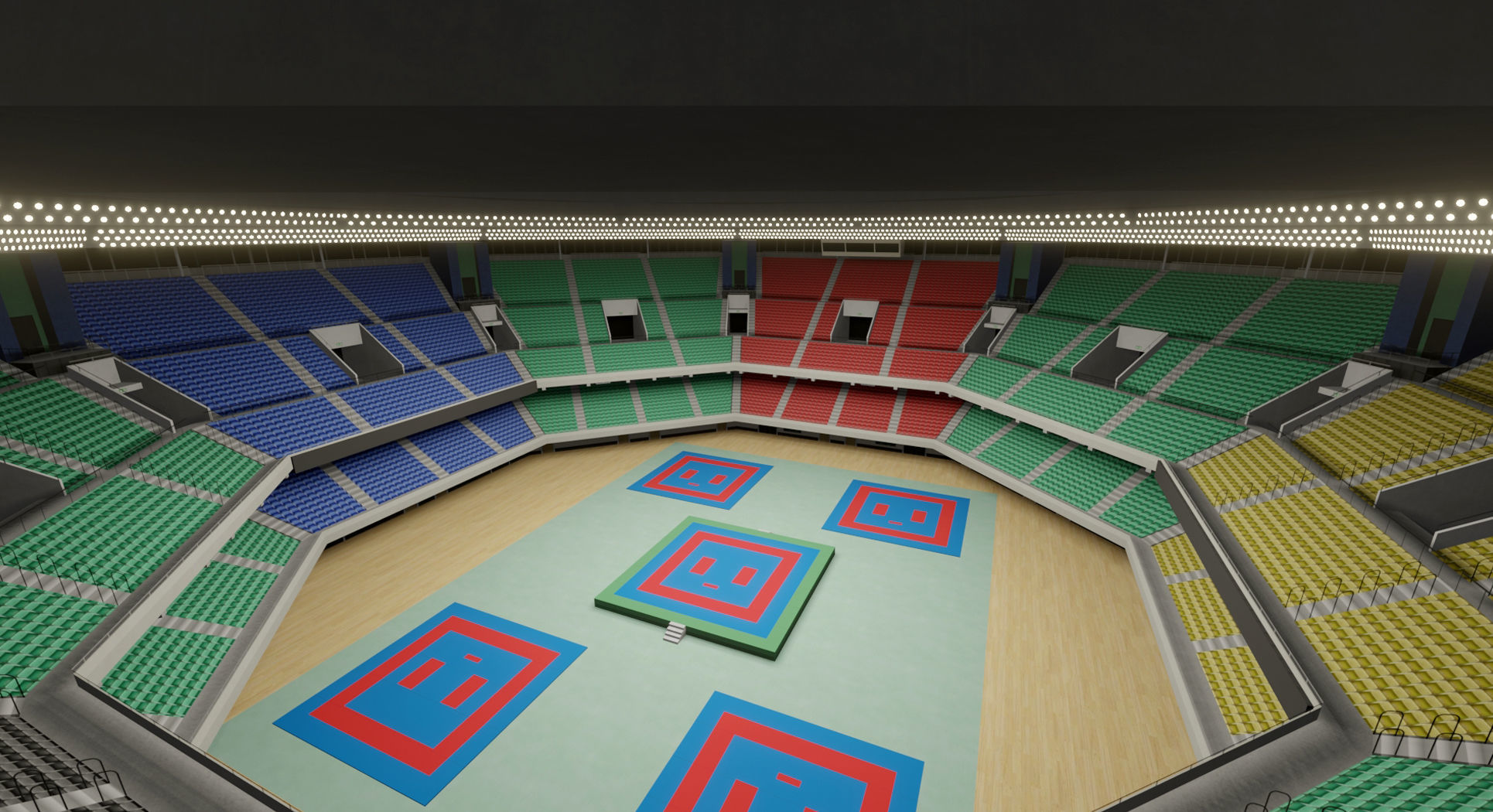 Nippon Budokan - Tokyo Japan 3D model_1