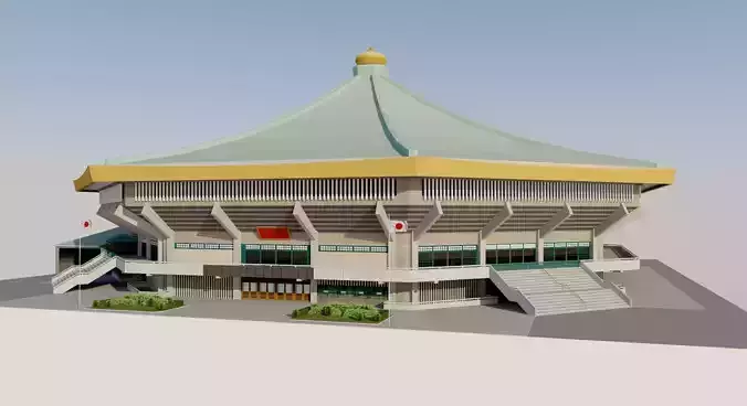 Nippon Budokan - Tokyo Japan 3D model