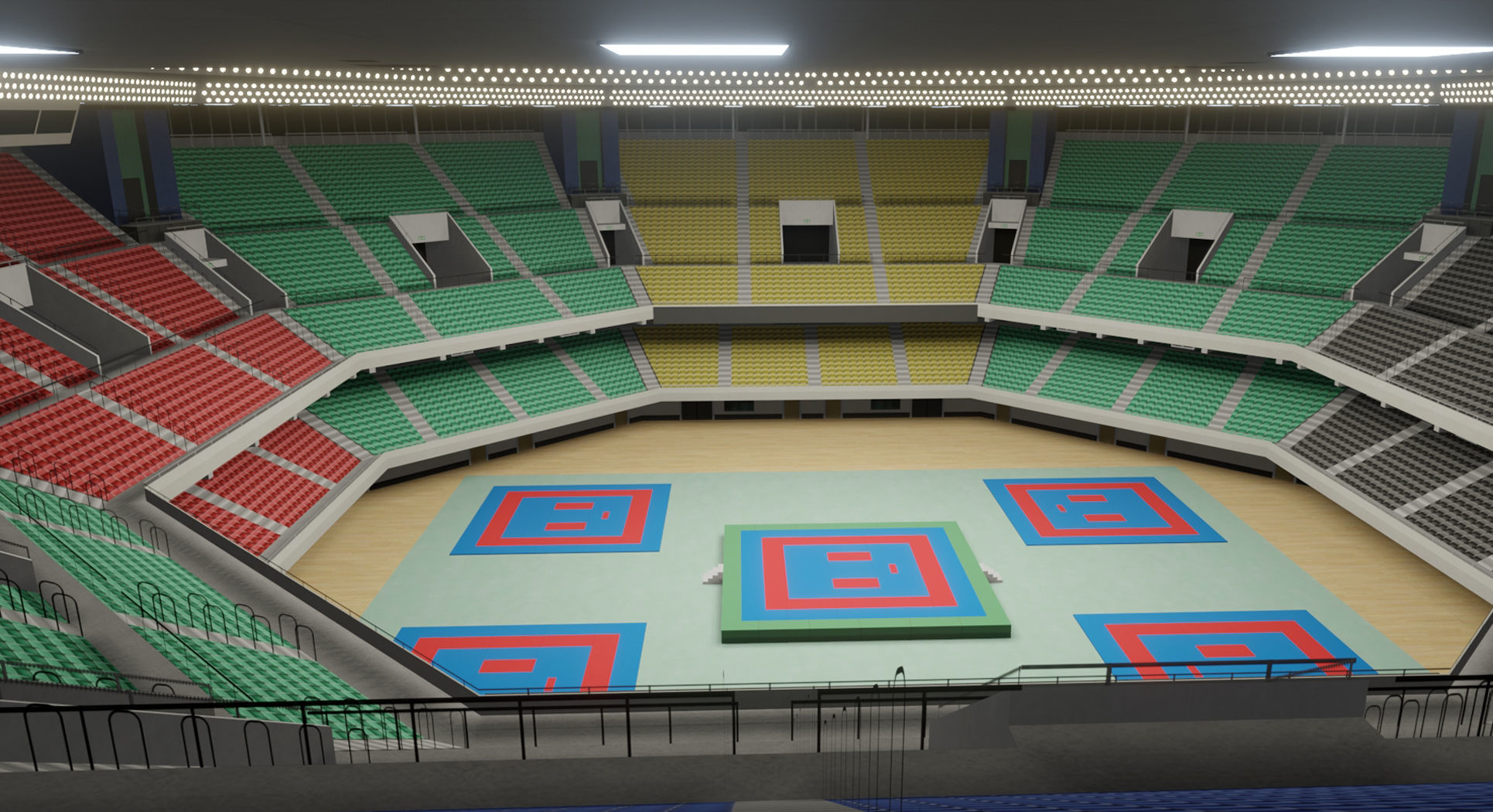 Nippon Budokan - Tokyo Japan 3D model_5