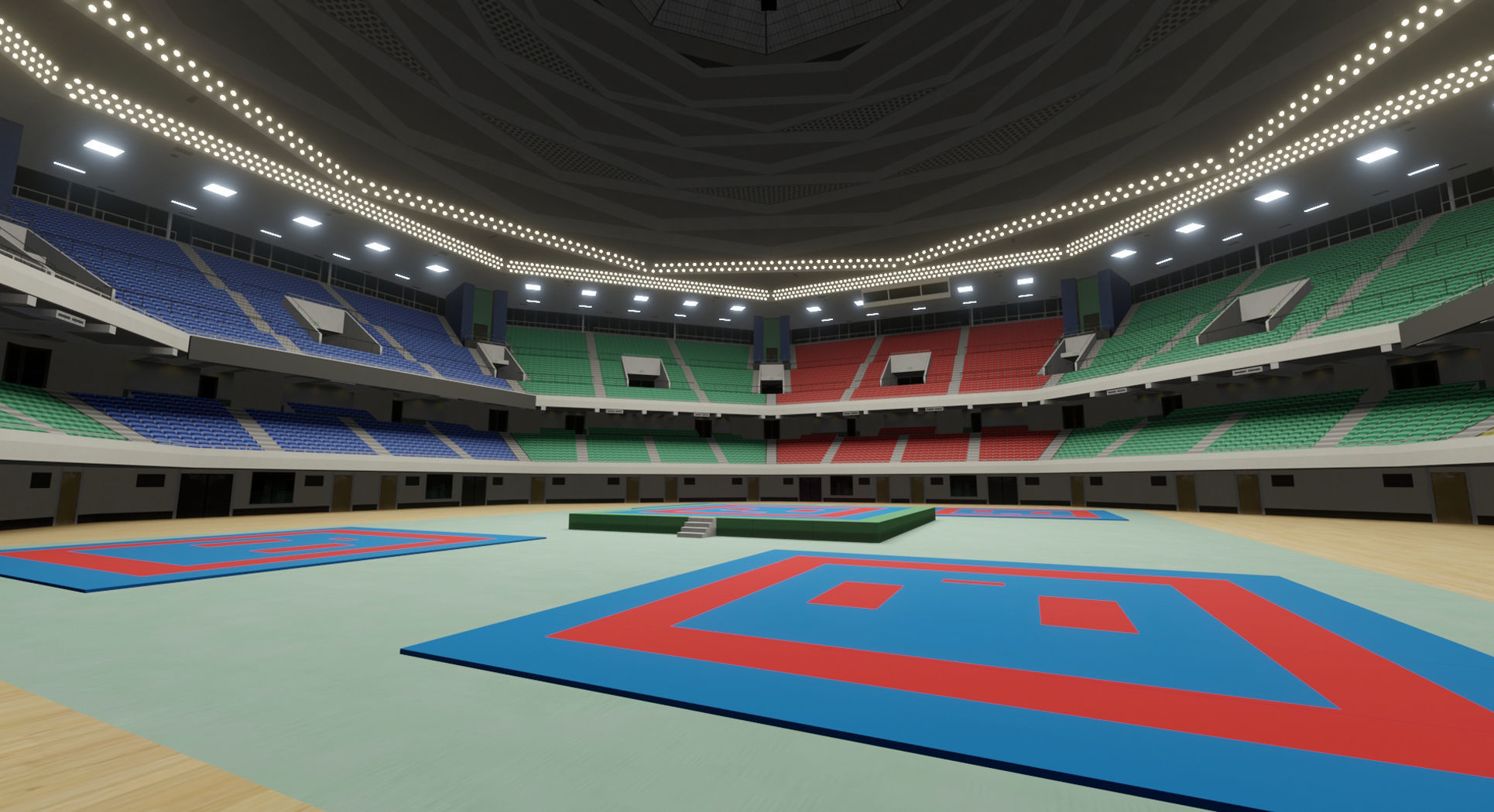 Nippon Budokan - Tokyo Japan 3D model_4