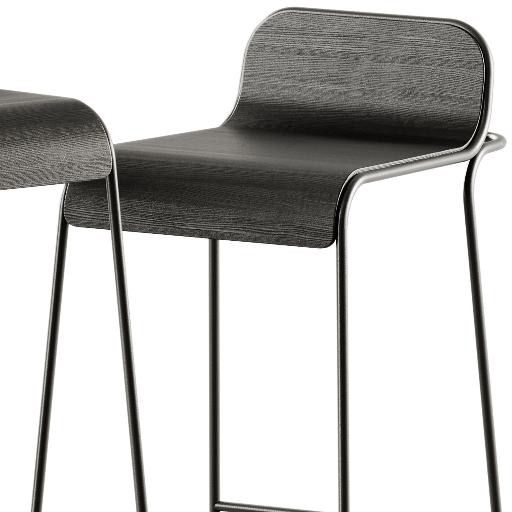 Flow Aluminium Stool by True Design 3D model_2