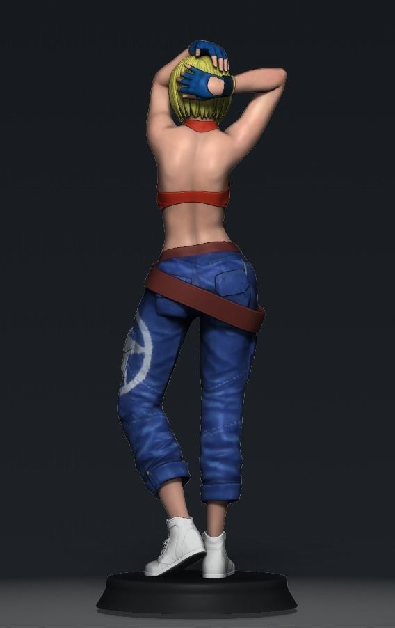 Blue Mary-  the king of fighter-  fatal fury  3D print model_2