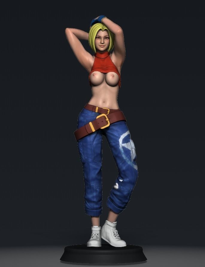 Blue Mary-  the king of fighter-  fatal fury  3D print model_3