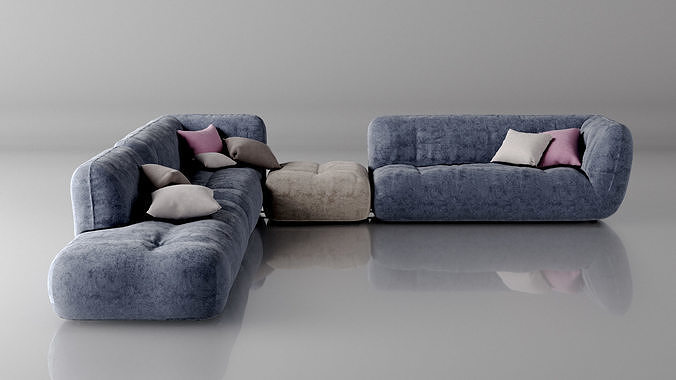Realistic sofa design and render  3D model