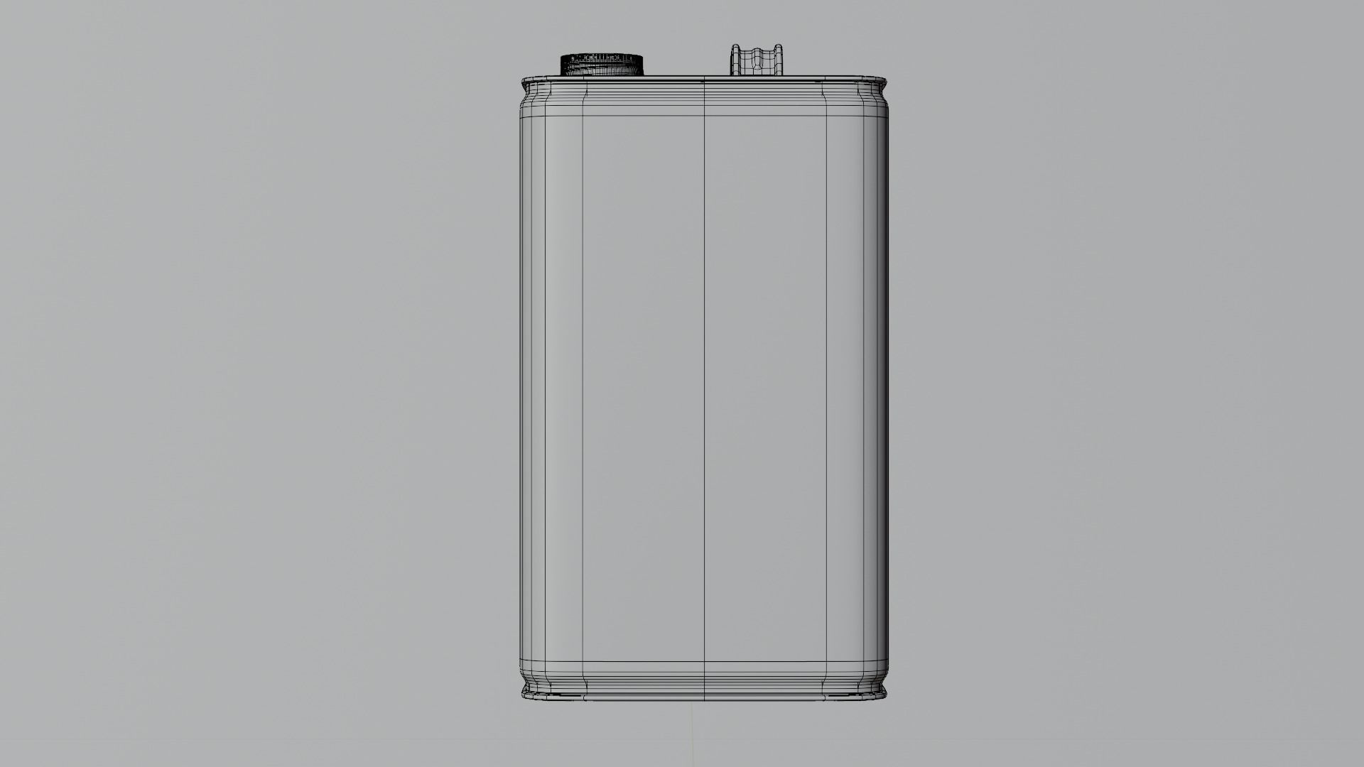 Square Tin Can 3D model_5