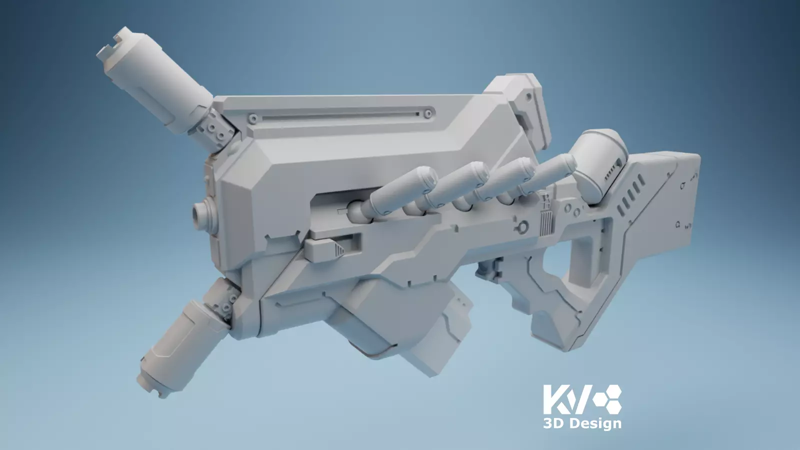 KV-District 9 Sub Machine Gun 3D print model_0
