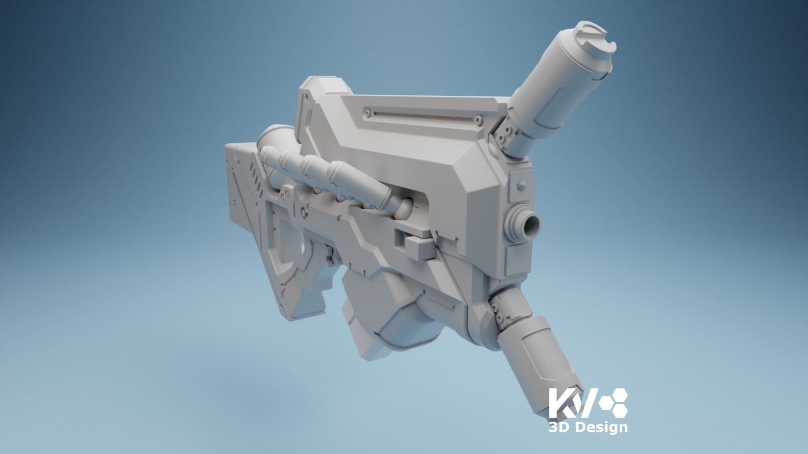 KV-District 9 Sub Machine Gun 3D print model_4