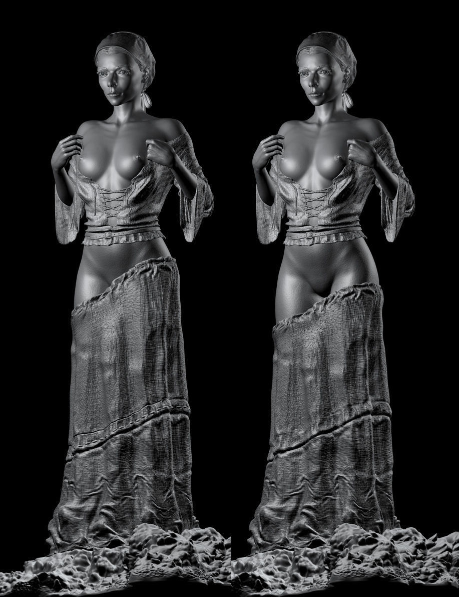 the witch  Anya Taylor-Joy 3D print model_9