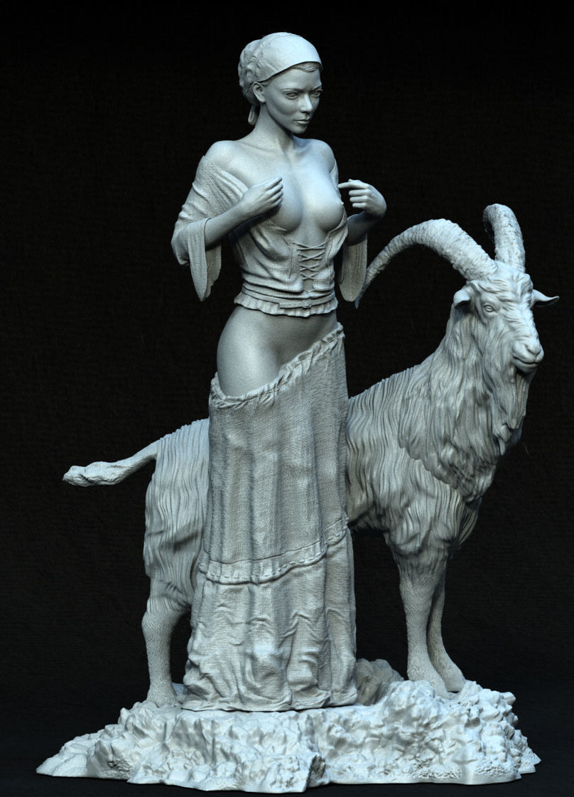 the witch  Anya Taylor-Joy 3D print model_5