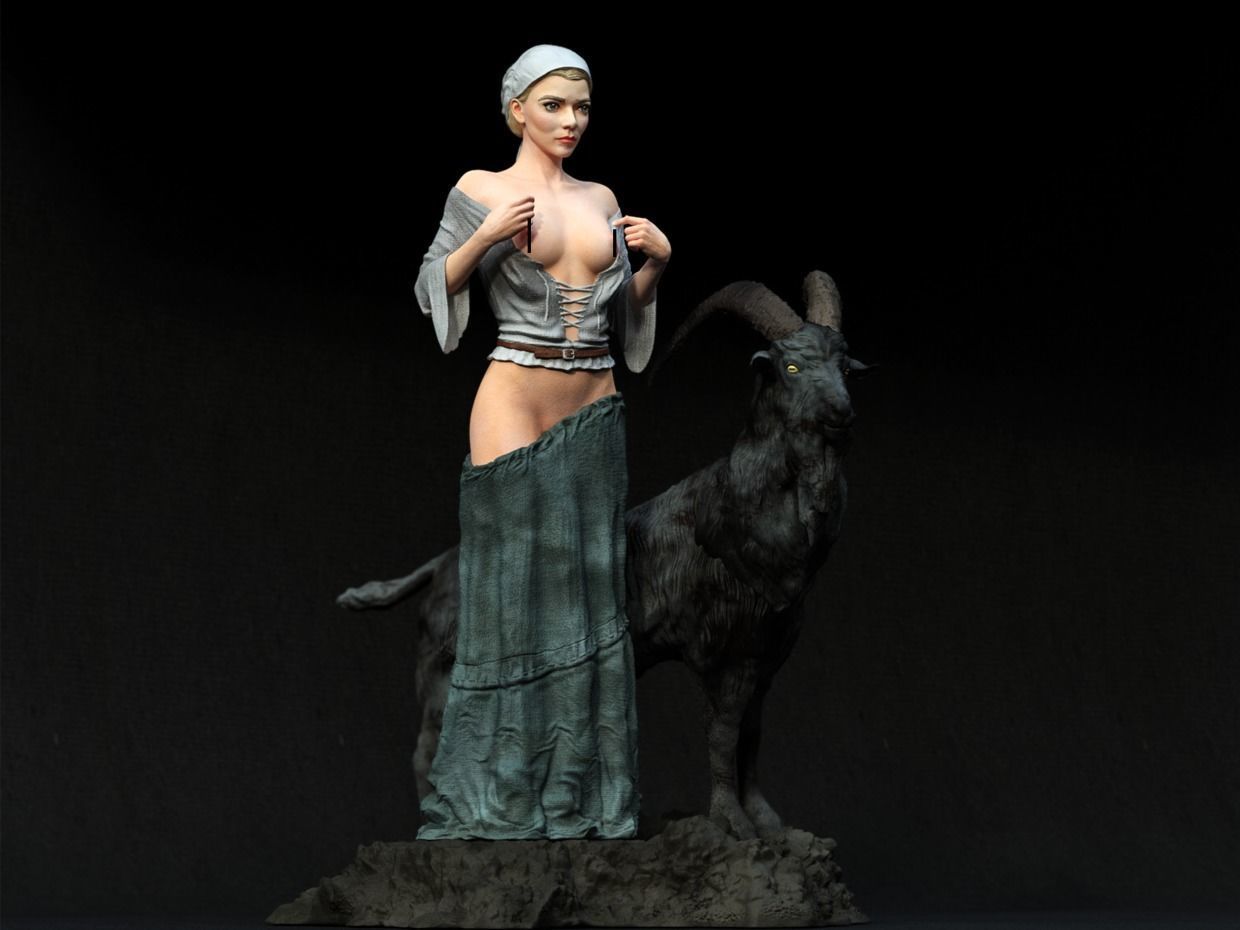 the witch  Anya Taylor-Joy 3D print model_4