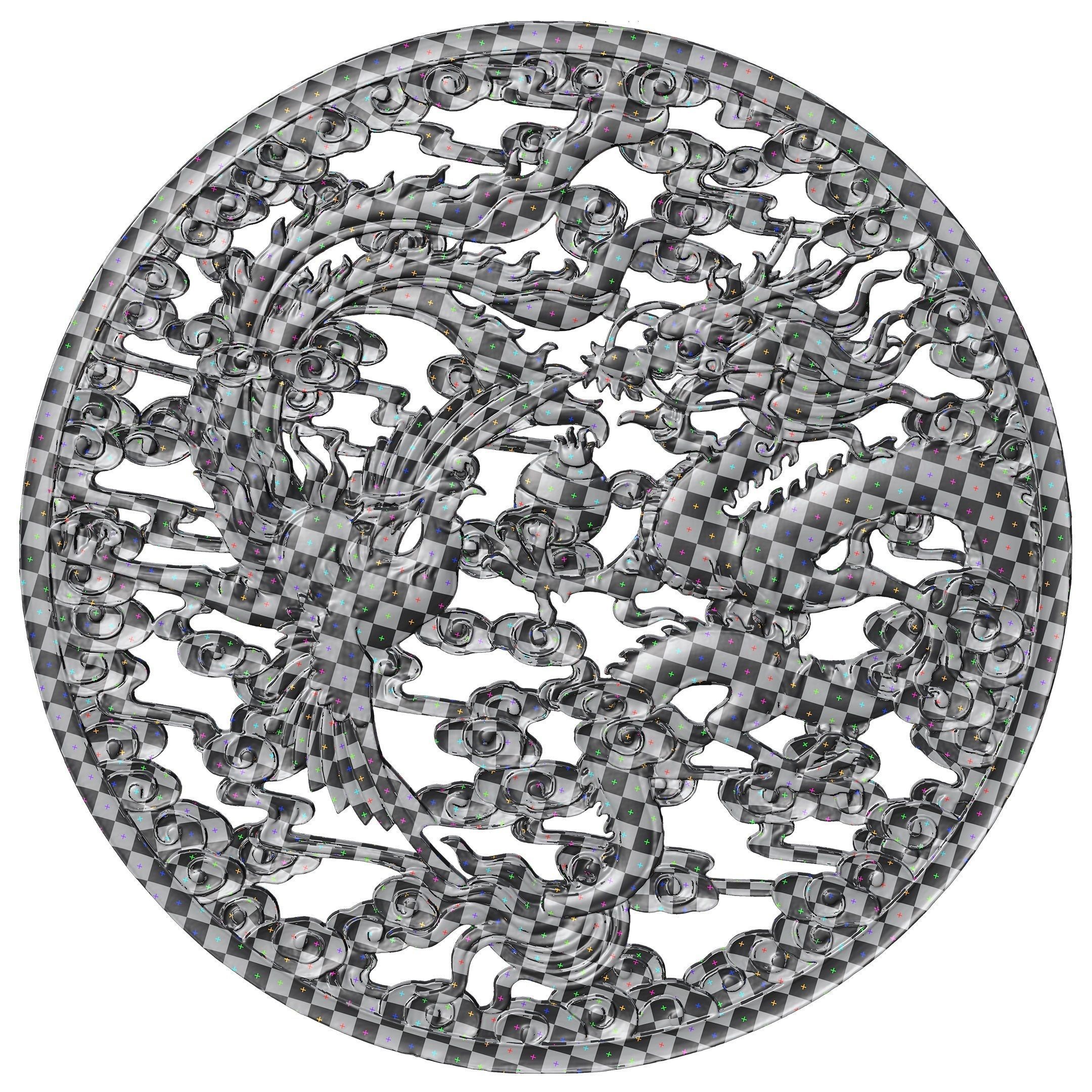 Dragon Ornament Vol 04-1 3D model_7