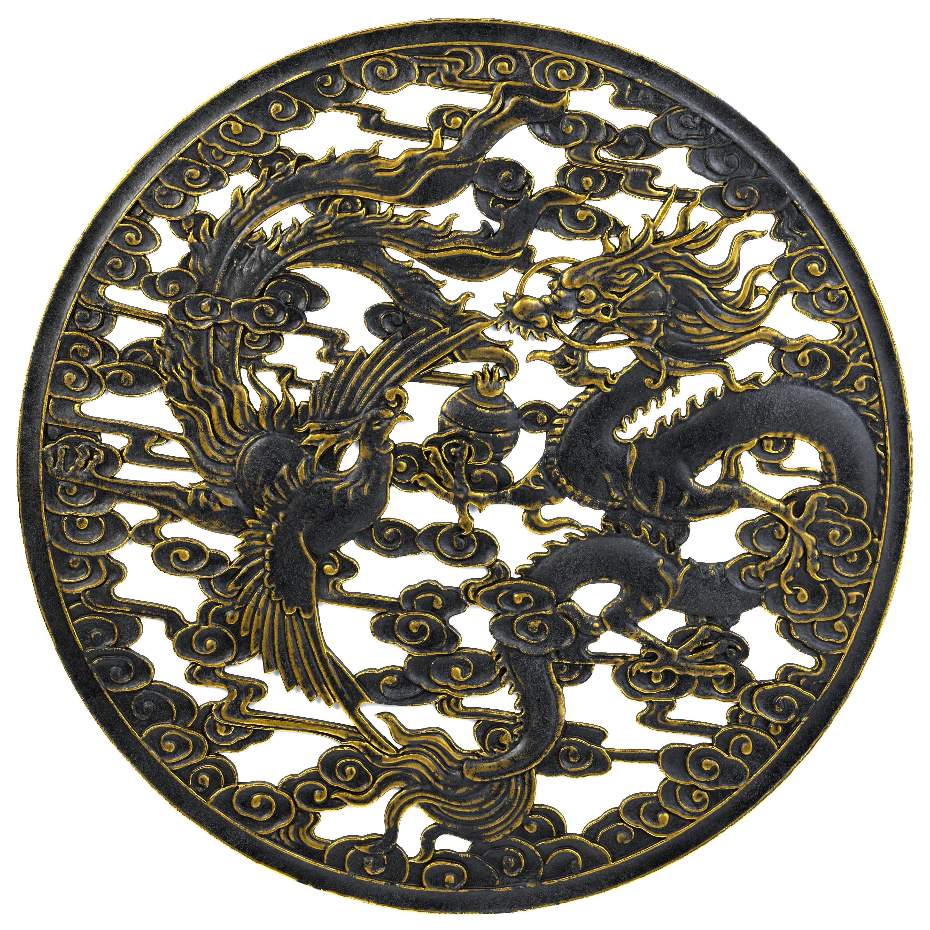 Dragon Ornament Vol 04-1 3D model_1