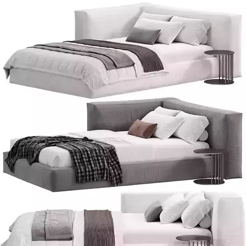 RIPE 04 WHITE Bed by wheelhousedesign 3D model