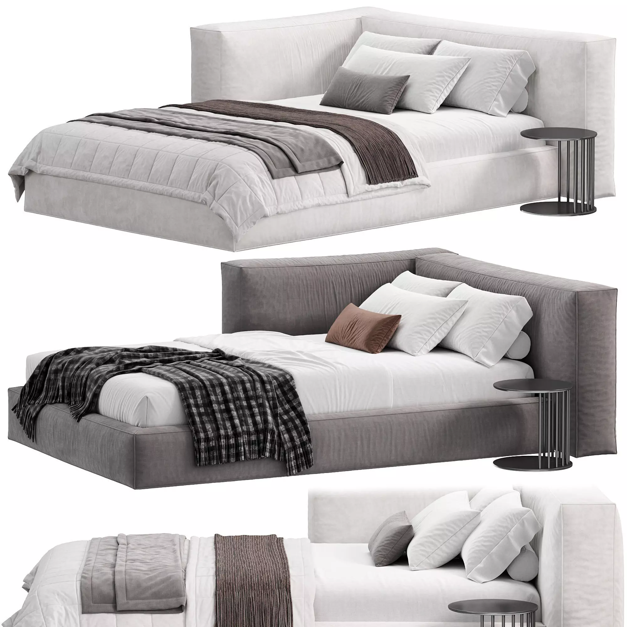 RIPE 04 WHITE Bed by wheelhousedesign 3D model_0