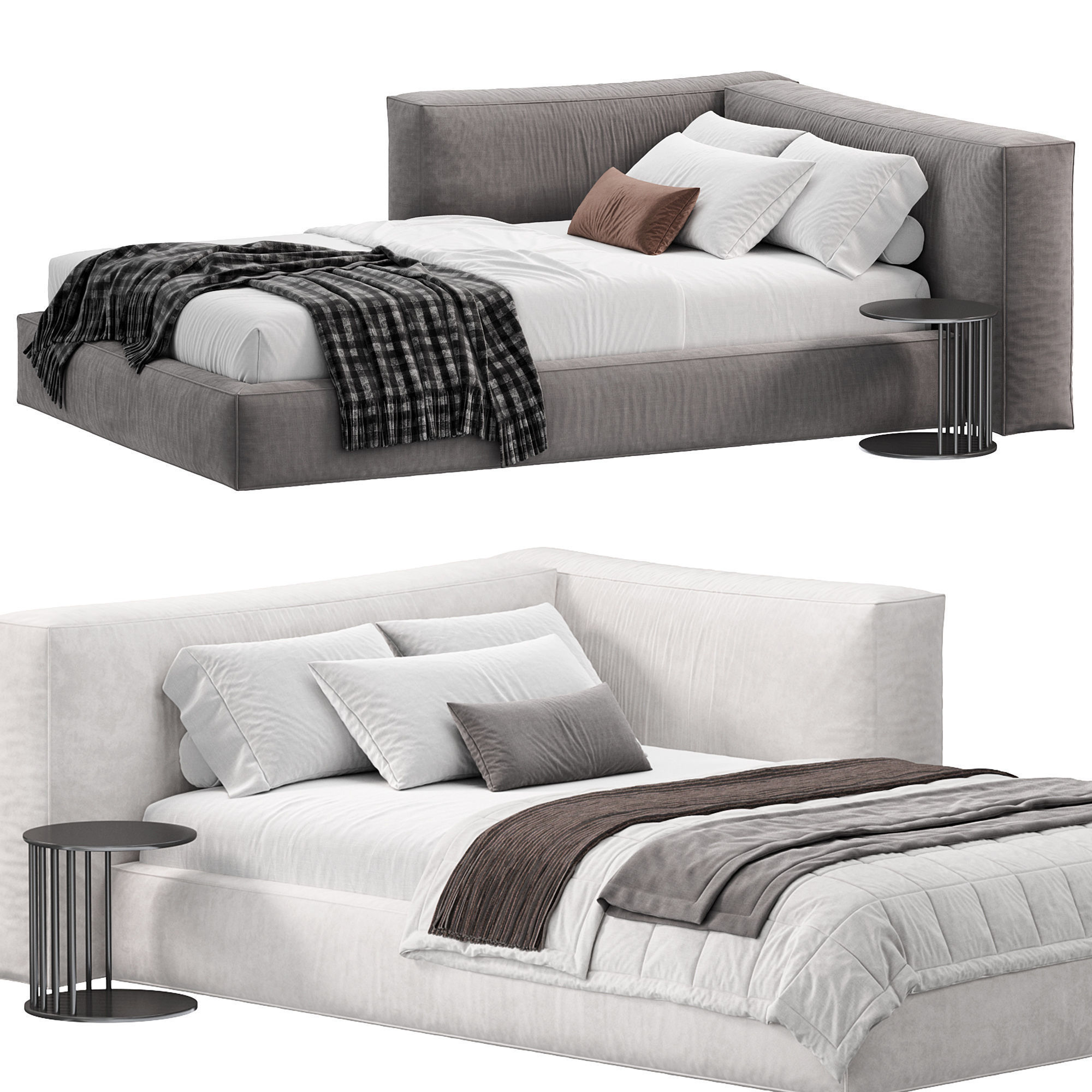 RIPE 04 WHITE Bed by wheelhousedesign 3D model_1
