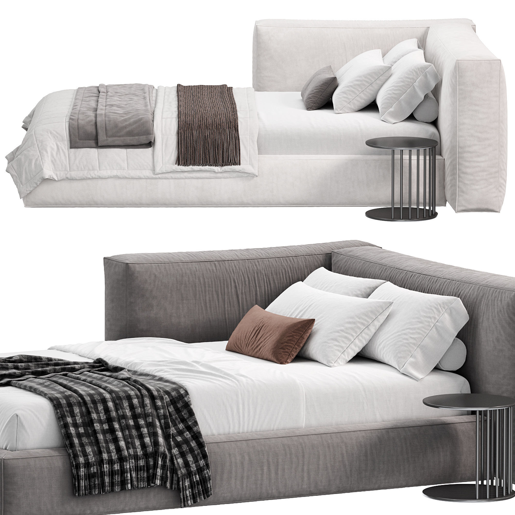 RIPE 04 WHITE Bed by wheelhousedesign 3D model_2