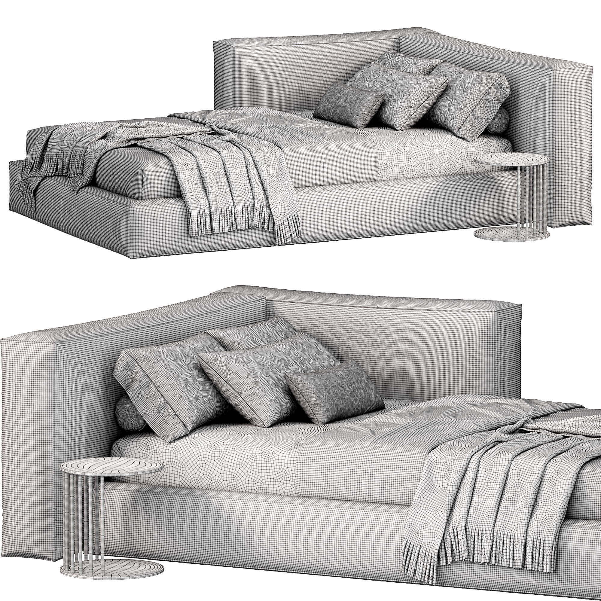 RIPE 04 WHITE Bed by wheelhousedesign 3D model_3