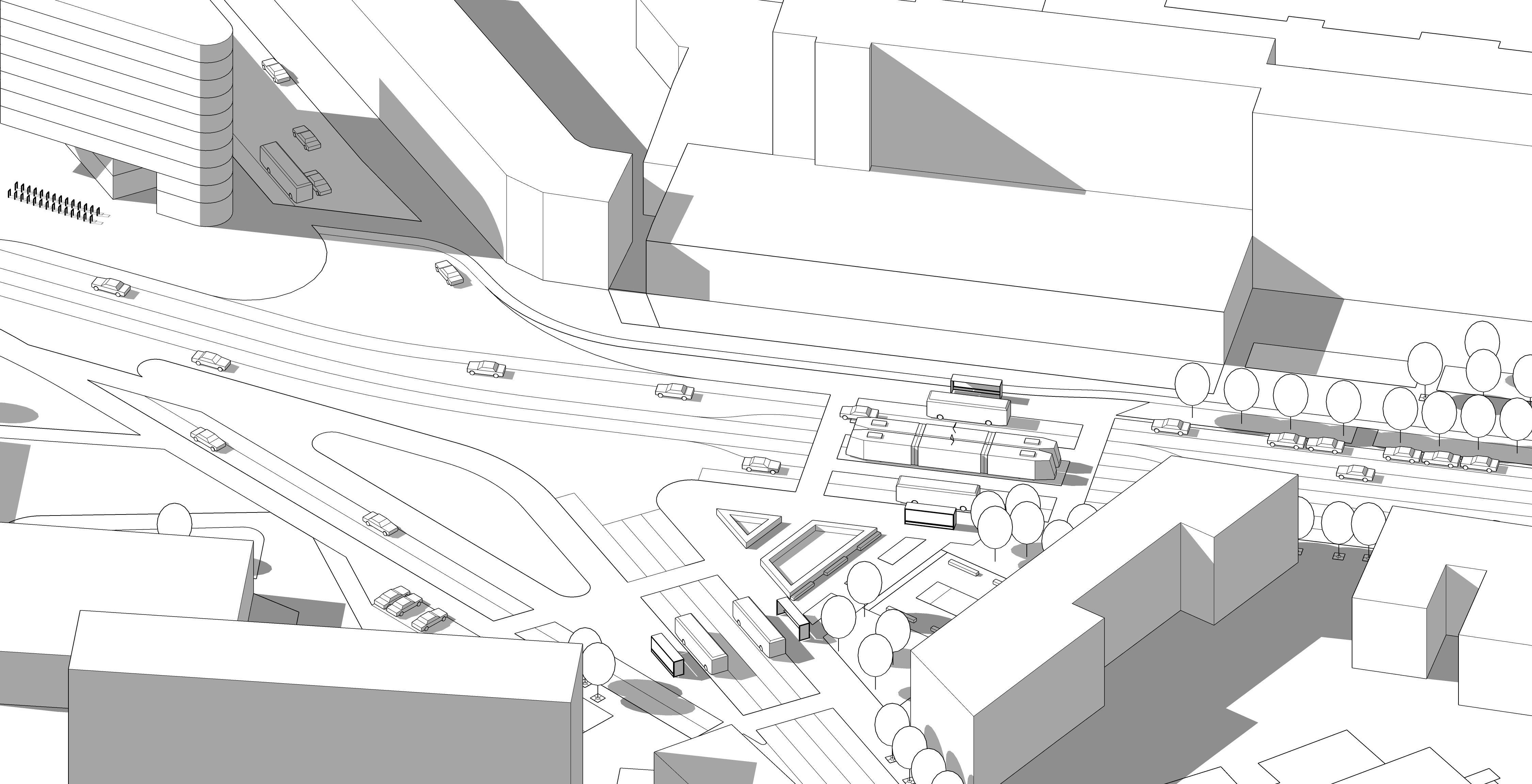 Simple Bus Stop 3D model_11