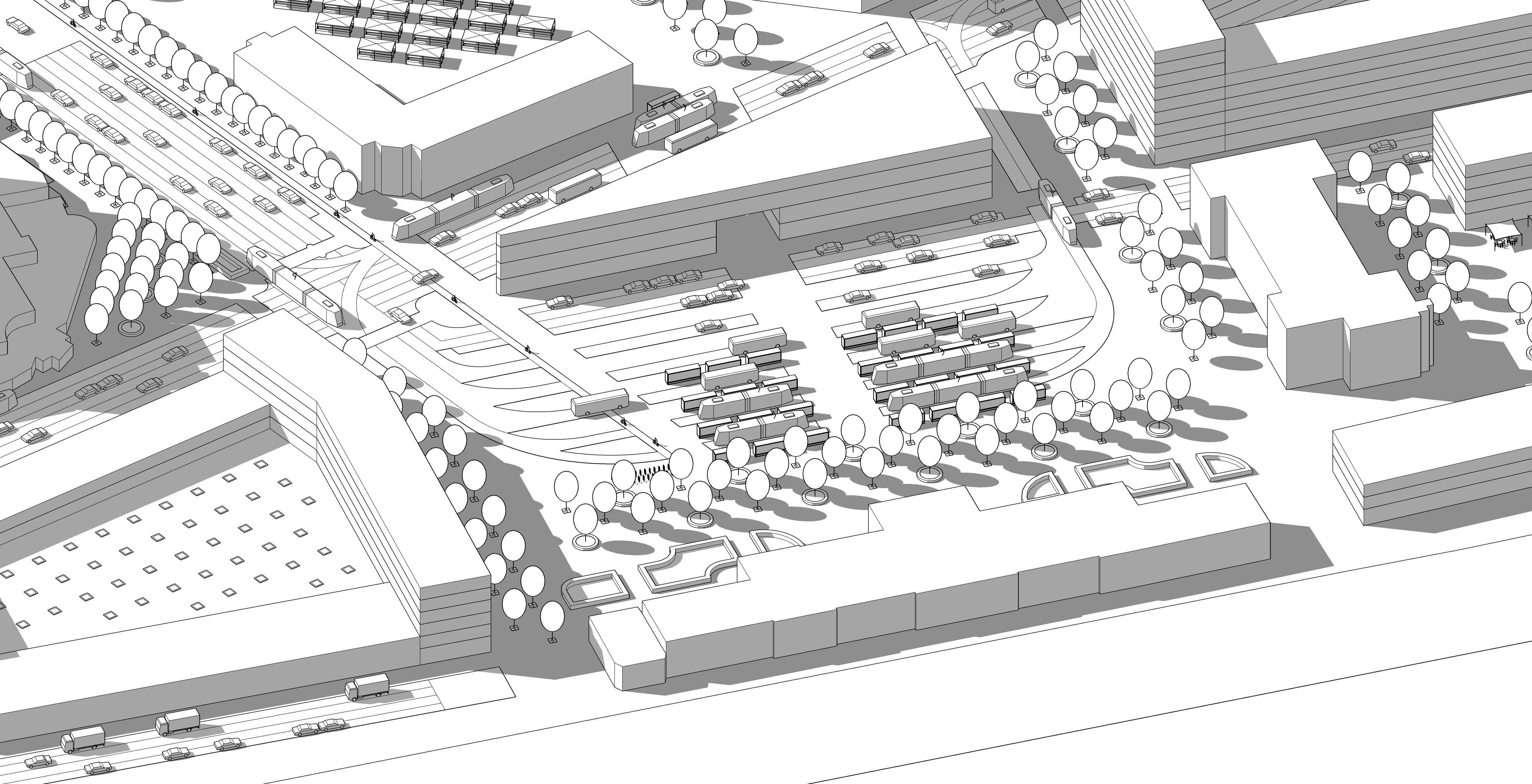 Simple Bus Stop 3D model_6