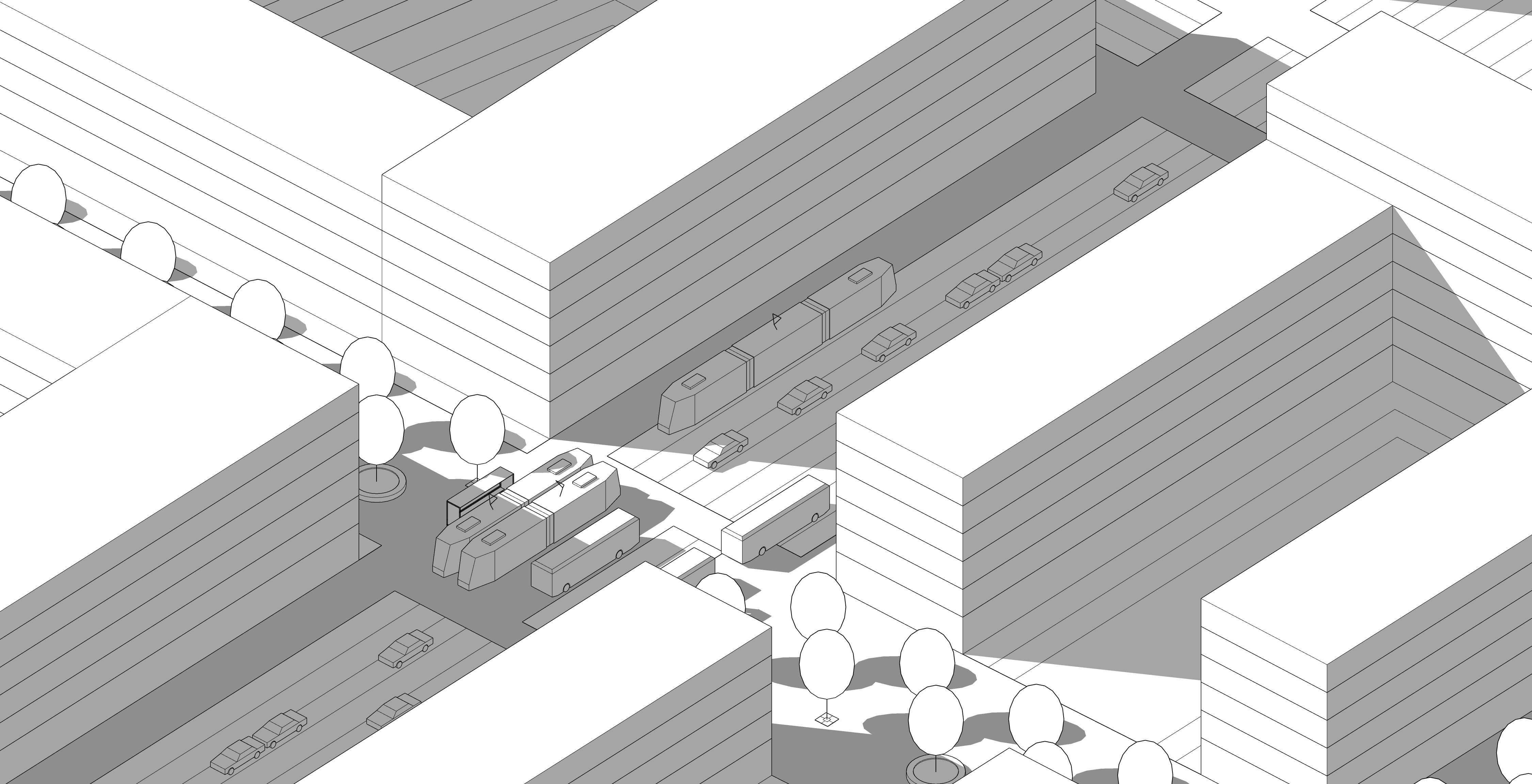Simple Bus Stop 3D model_7