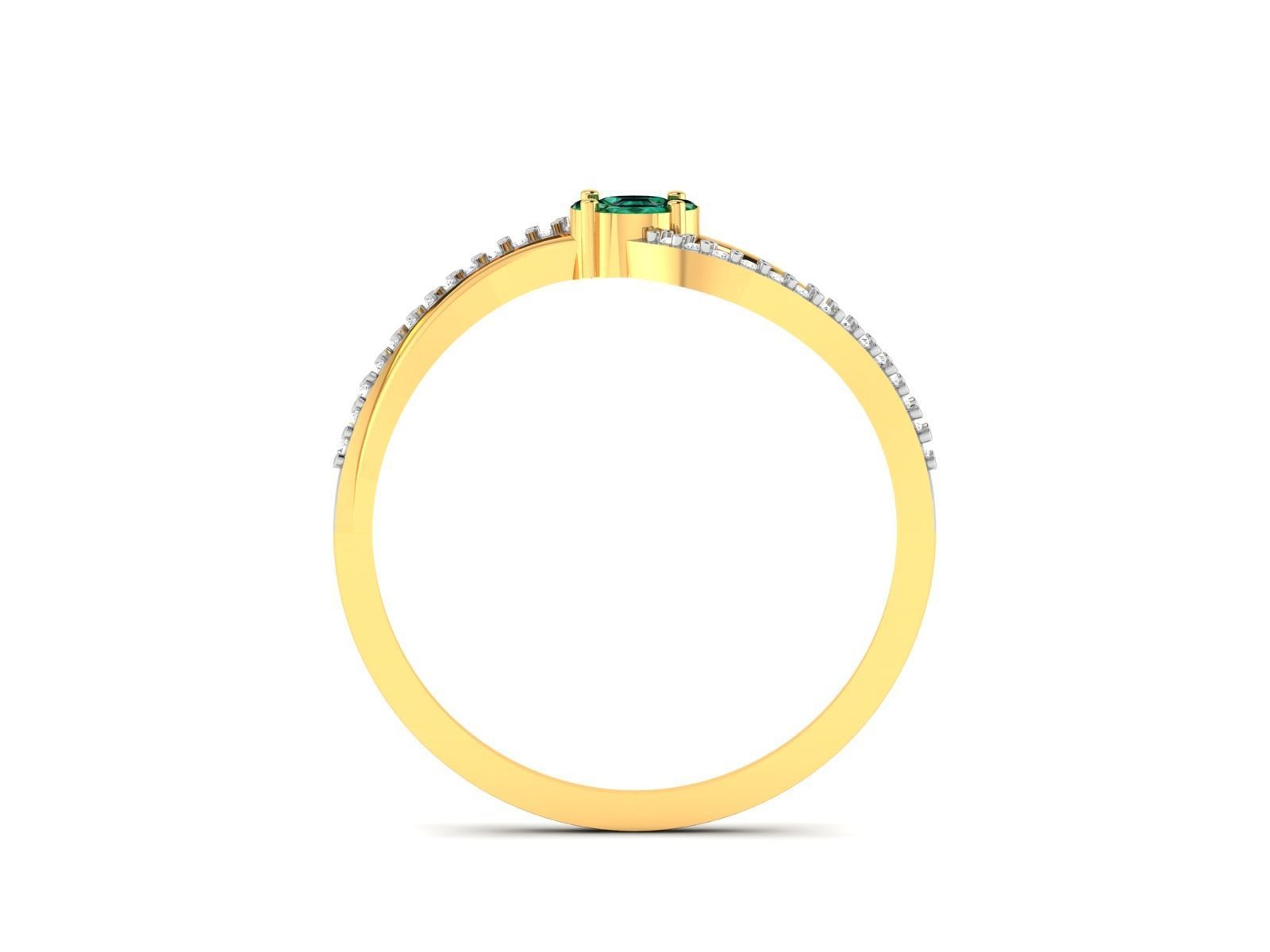 Diamond Ring For Women 3d Print Model 3D print model_6