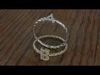 Alphabet Rope Diamond Ring X 3D print model_1