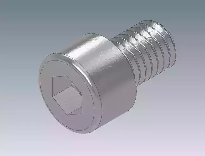 M8x12 - M8x16 - M8x20 Socket Head  DIN 912  Standard Bolts  3D print model