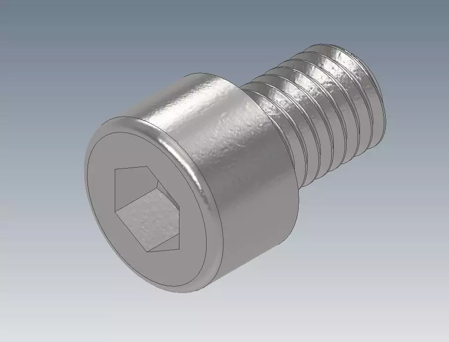 M8x12 - M8x16 - M8x20 Socket Head  DIN 912  Standard Bolts  3D print model_0