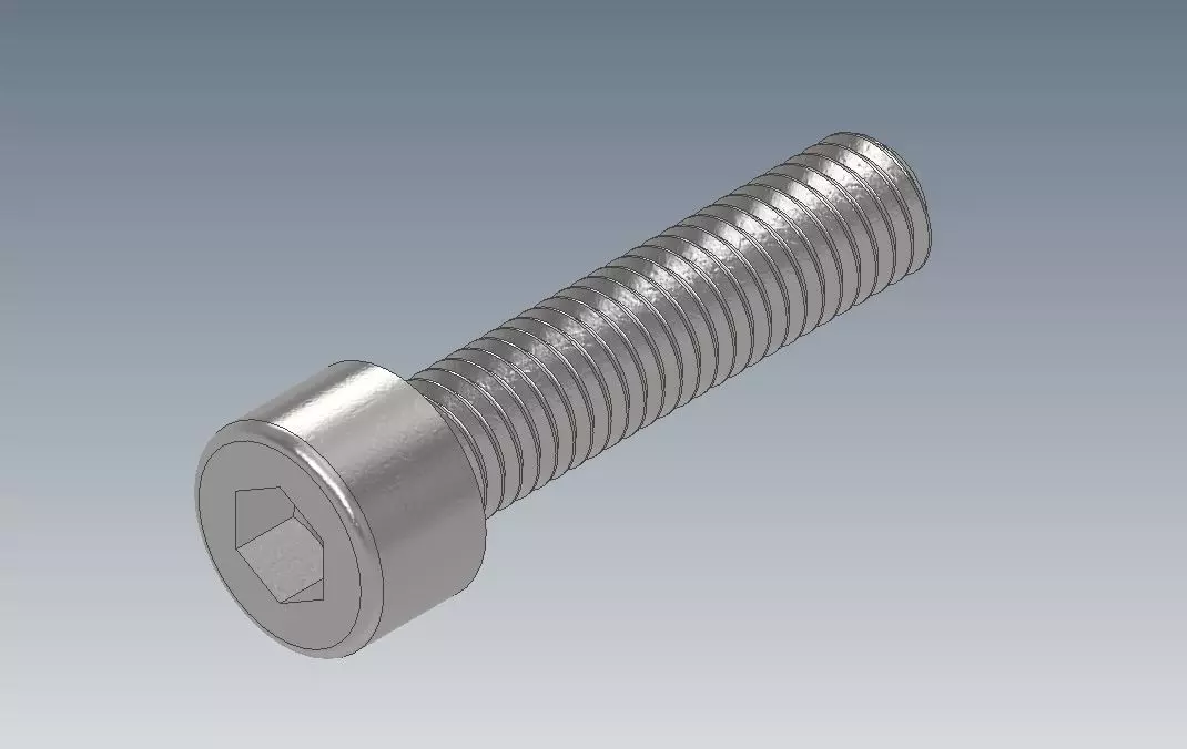  M8x35-M8x35x25-M8x40-M8x40x30 Socket Head DIN912 Standard Bolts 3D print model_0
