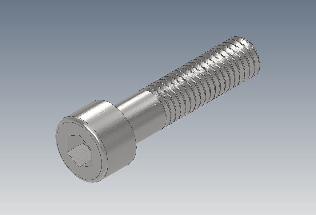  M8x35-M8x35x25-M8x40-M8x40x30 Socket Head DIN912 Standard Bolts 3D print model_1