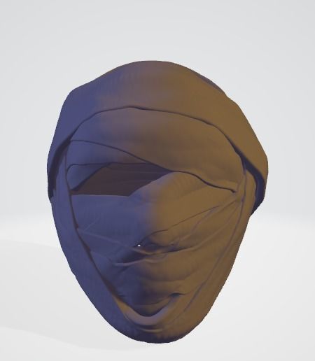 Bandage Wrap Around a head 3D print model_5