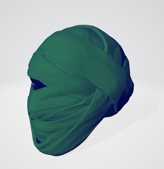 Bandage Wrap Around a head 3D print model_2