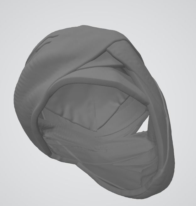 Bandage Wrap Around a head 3D print model_4
