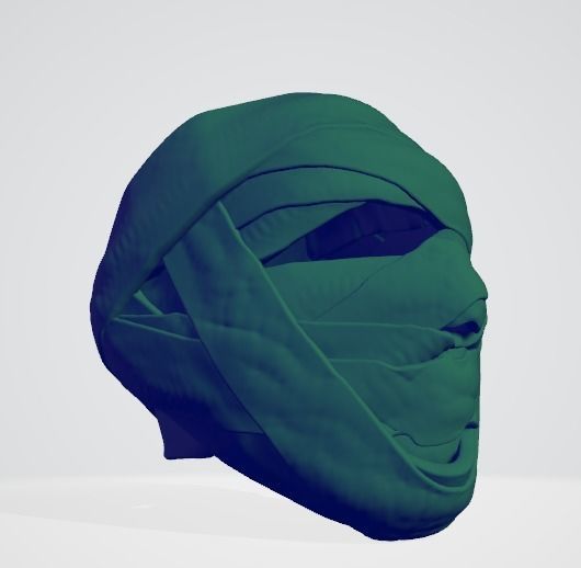 Bandage Wrap Around a head 3D print model_1