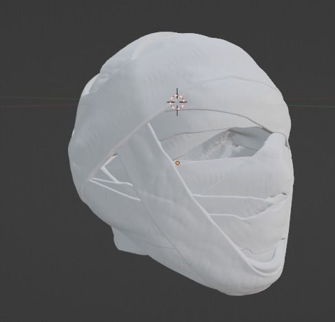 Bandage Wrap Around a head 3D print model_7