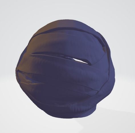 Bandage Wrap Around a head 3D print model_6