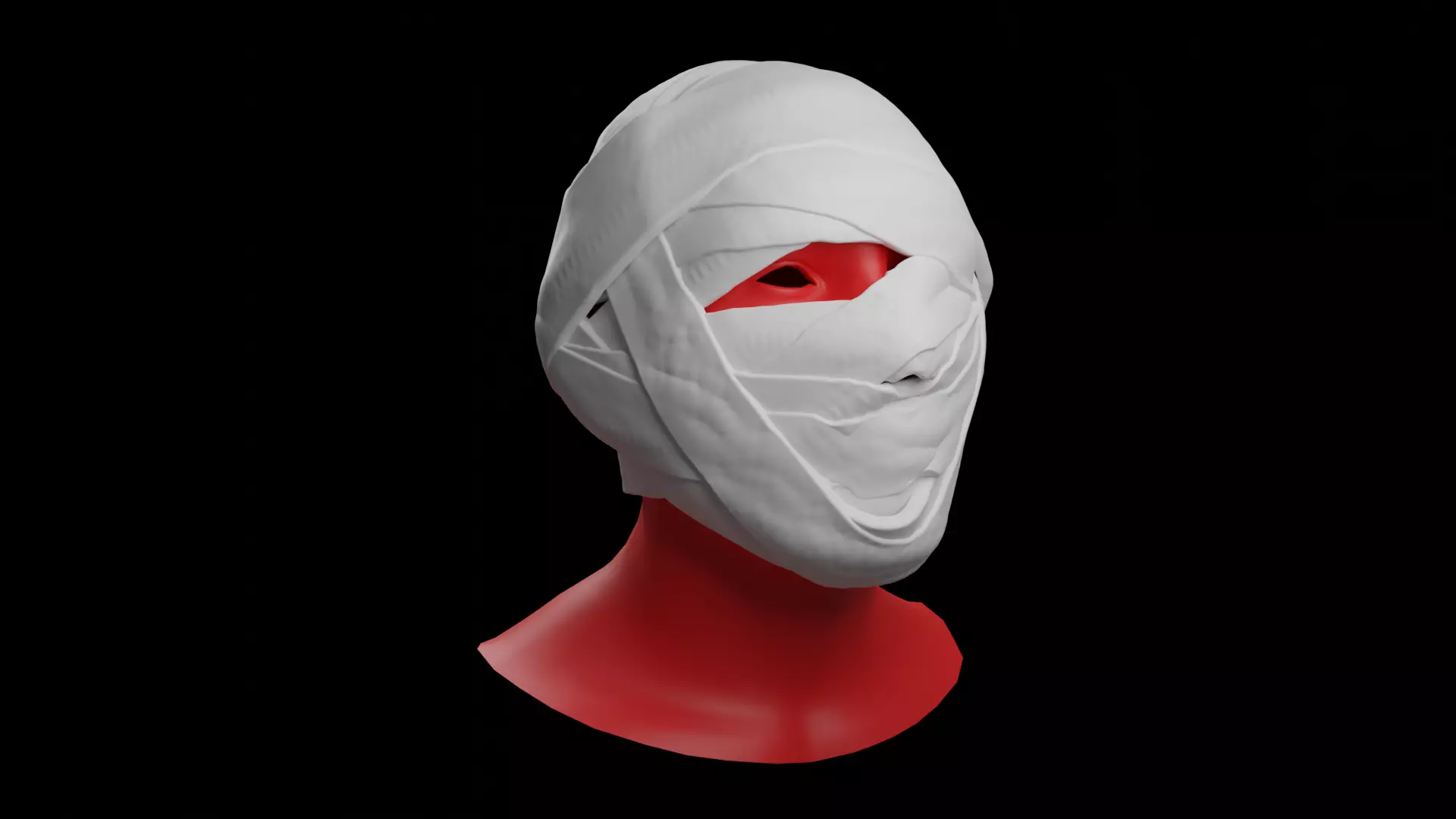 Bandage Wrap Around a head 3D print model_0