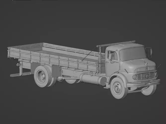Mercedes 1313 1113  Low-poly 3D model