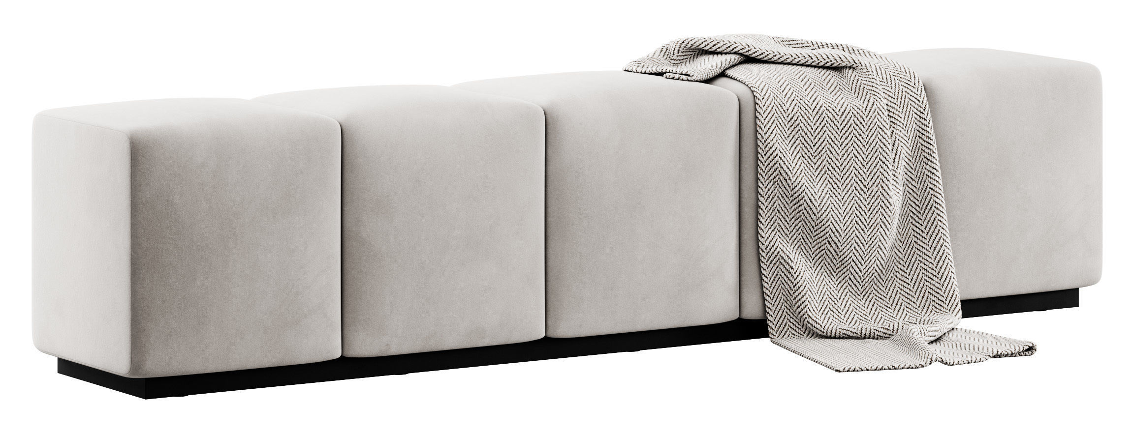 Venus Upholstered Bench by Rowen Homes 3D model_6