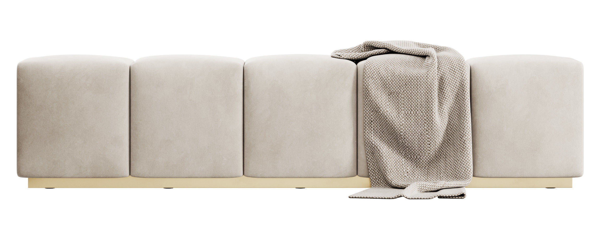 Venus Upholstered Bench by Rowen Homes 3D model_11