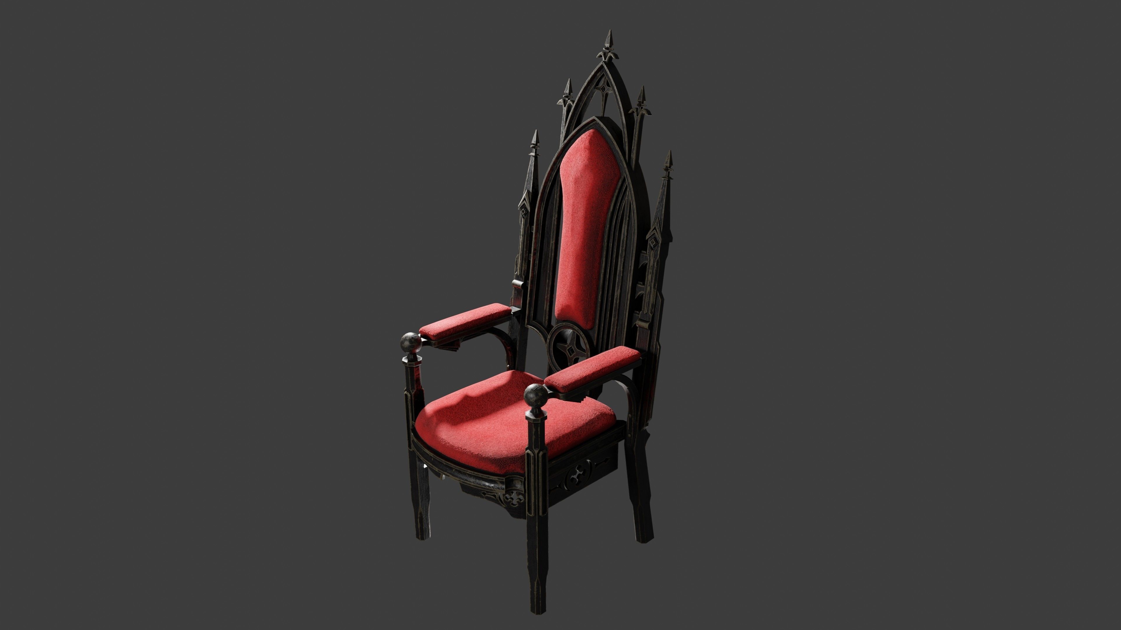 Victorian 8 seater table Low-poly 3D model_18