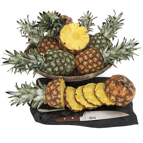 BOWLS OF FRUITS COLLECTION 02 3D model 2