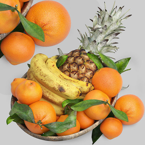 BOWLS OF FRUITS COLLECTION 02 3D model 5