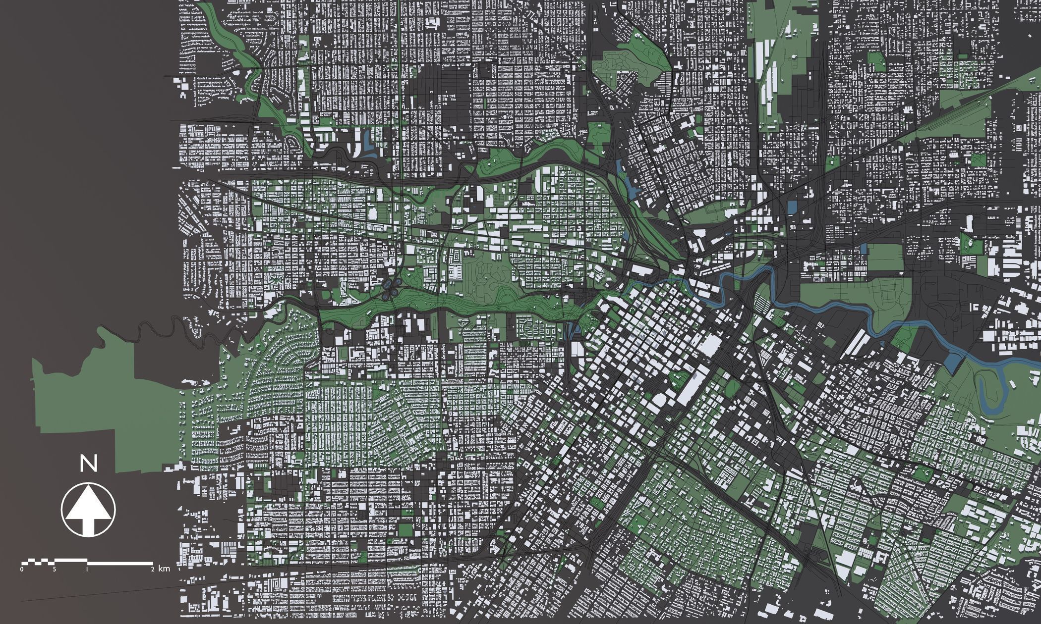 Texas Houston USA - Mass buildings 3D model_1