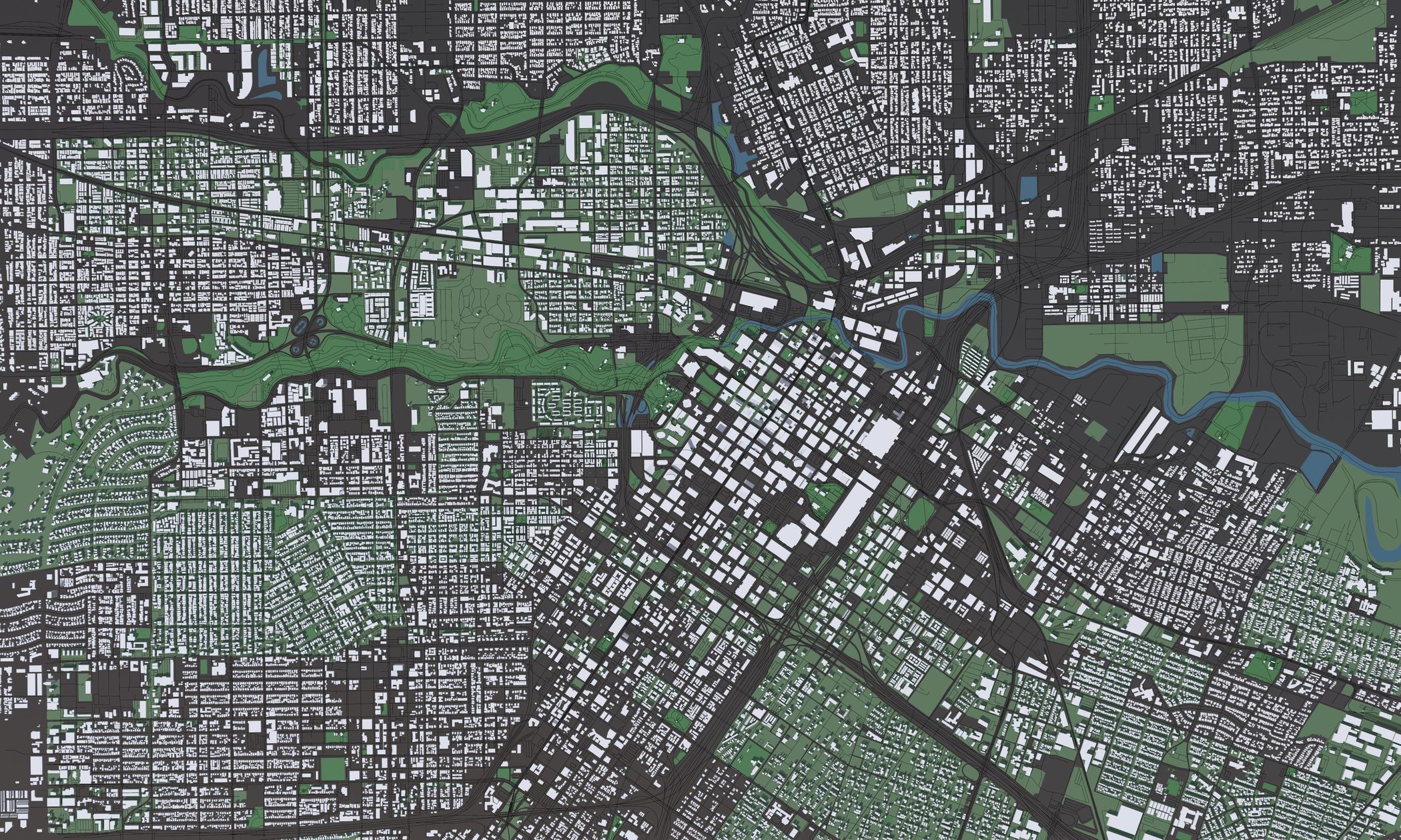Texas Houston USA - Mass buildings 3D model_8