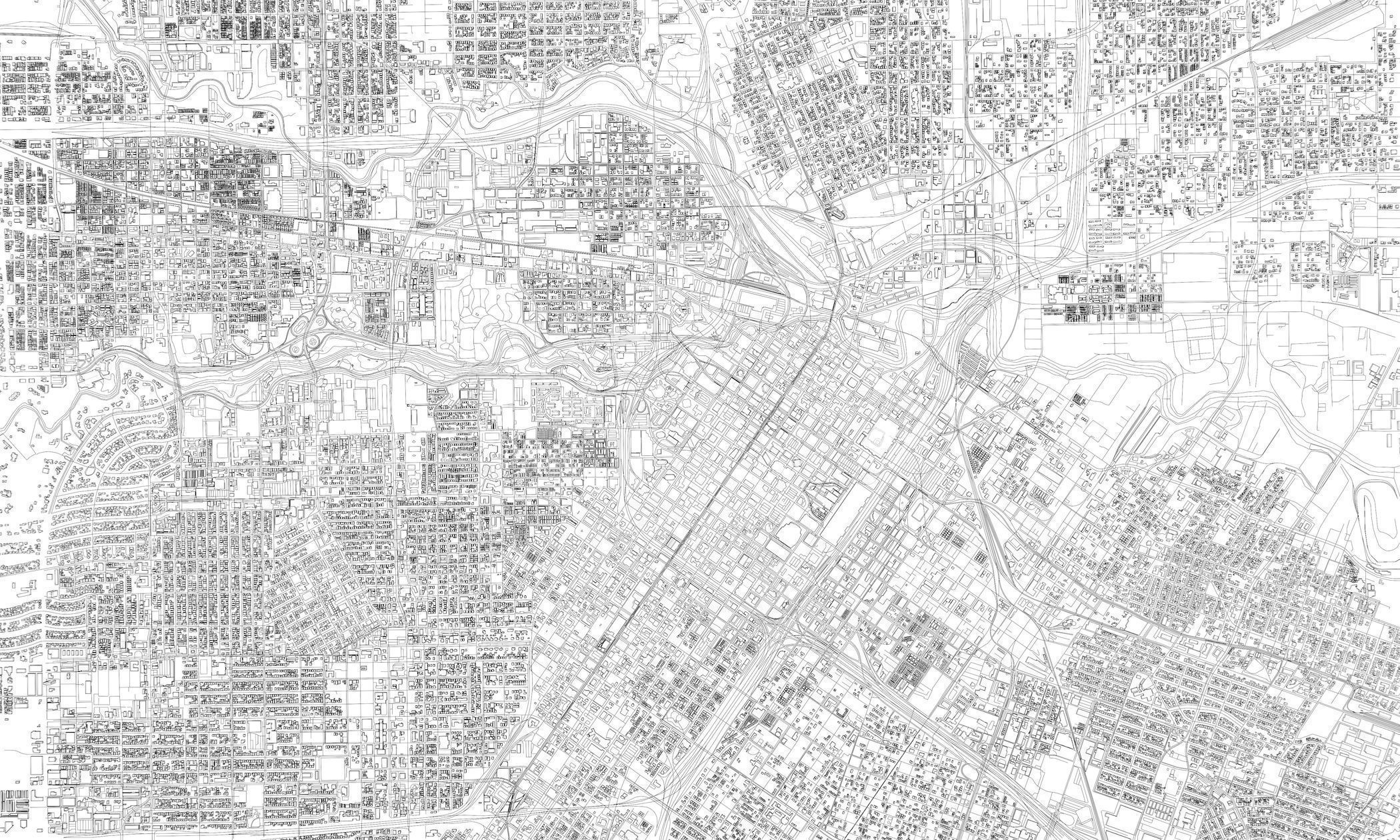 Texas Houston USA - Mass buildings 3D model_16